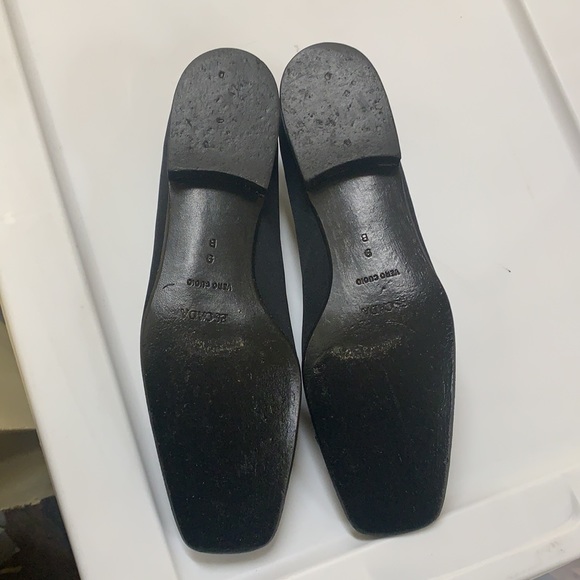 ESCADA size 9B black two tone leather shoes / flats in Lightly worn condition - Picture 7 of 7